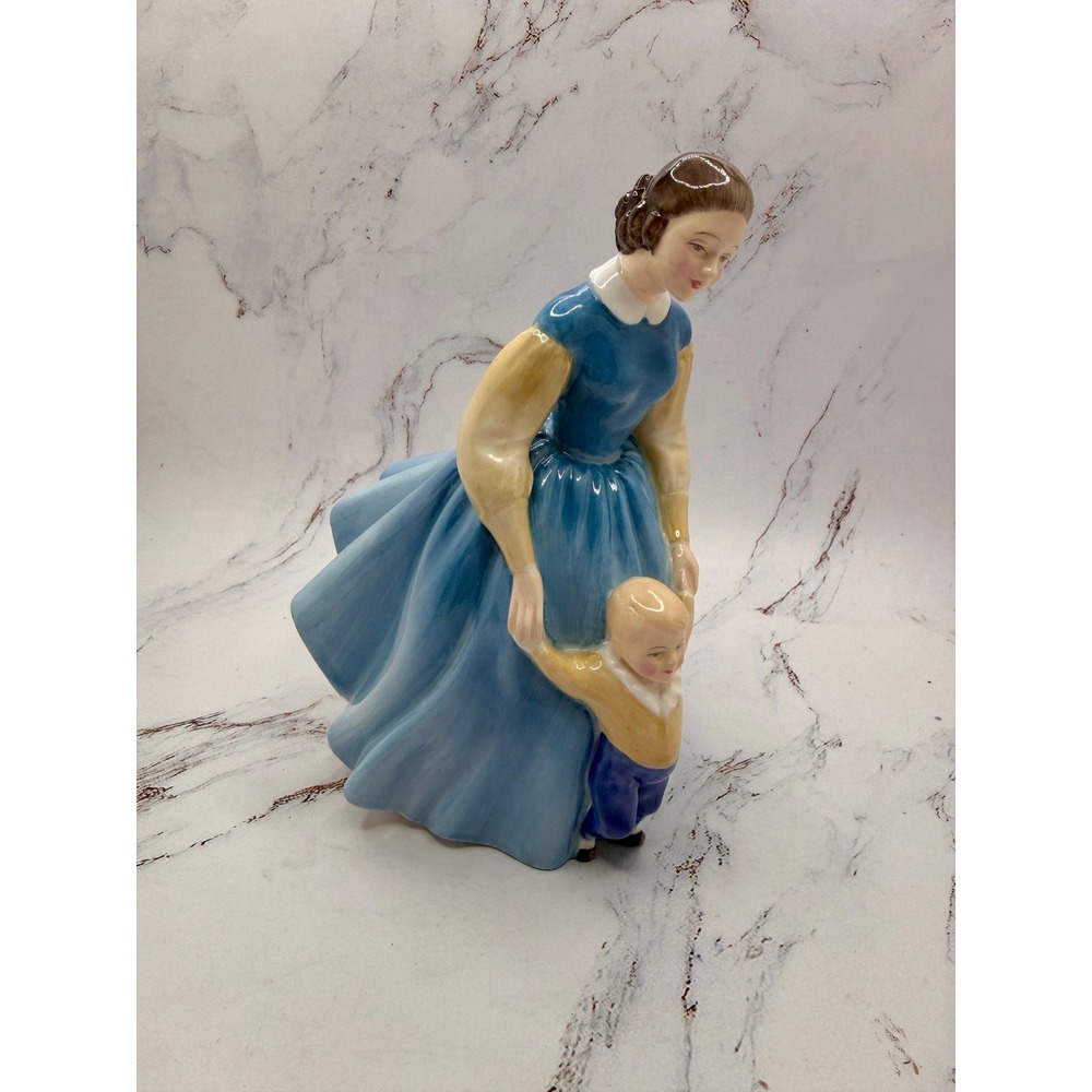 Royal Doulton First Steps HN 2242 Mother and Child Bone China Figurine 1958